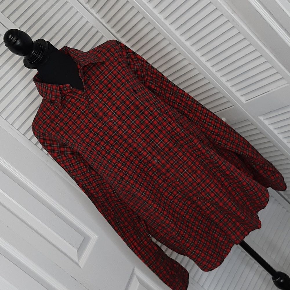 Ralph Lauren Button Down Red and Blue Shirt